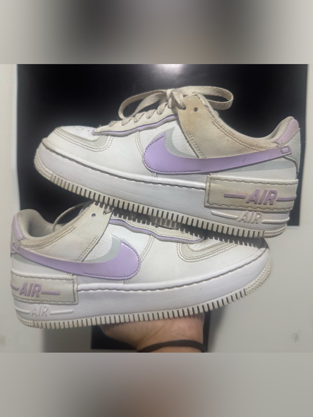 Nike  Air Force 1 low Shadow sail Purple swoosh size 6 men